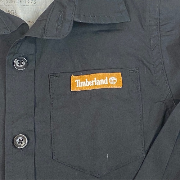 3/$20 TIMBERLAND Boys Long Sleeve Logo Shirt 24 Months - Picture 4 of 6